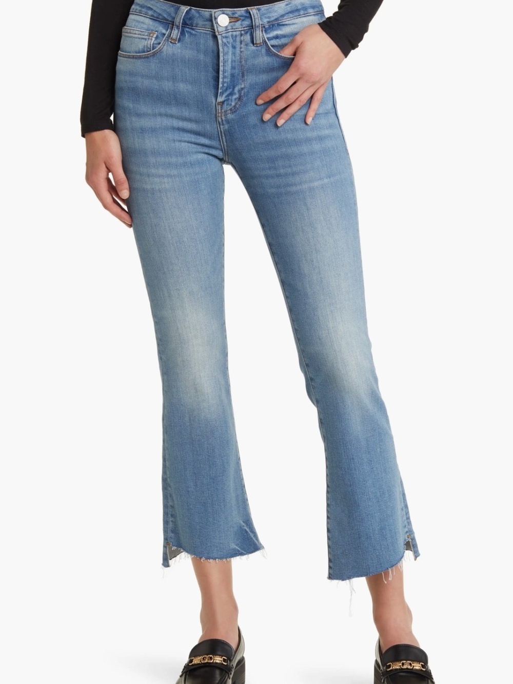 FRAME Le Crop Mini Boot Raw Step Hem Jeans